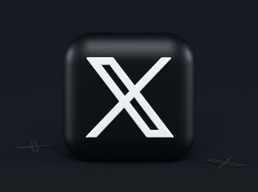a black square button with a white x on it